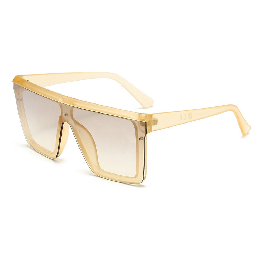Dollger Black Rectangle Aviator Sunglasses
