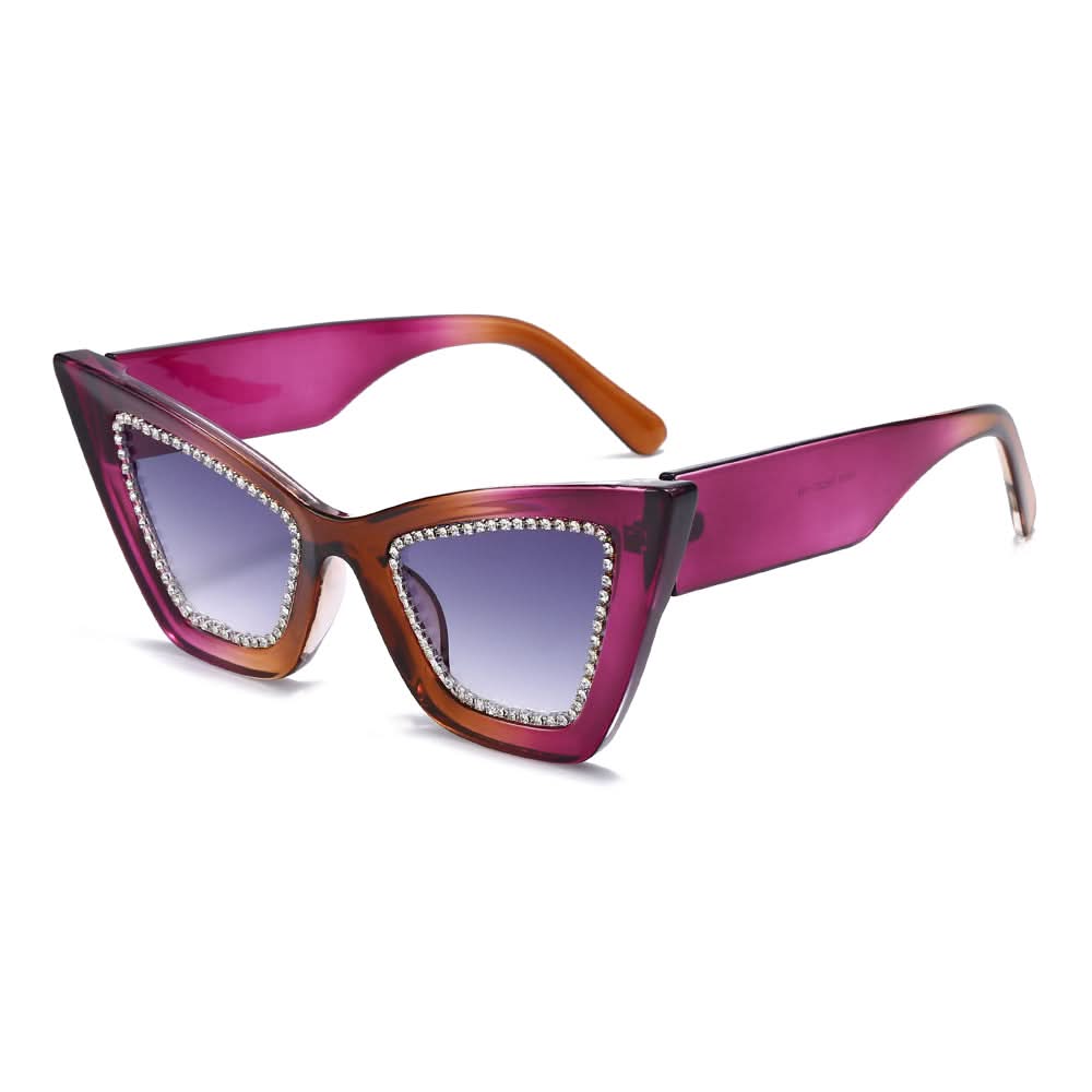 Dollger Retro-Vintage Lightweight Cat-Eye Tinted Sunglasses