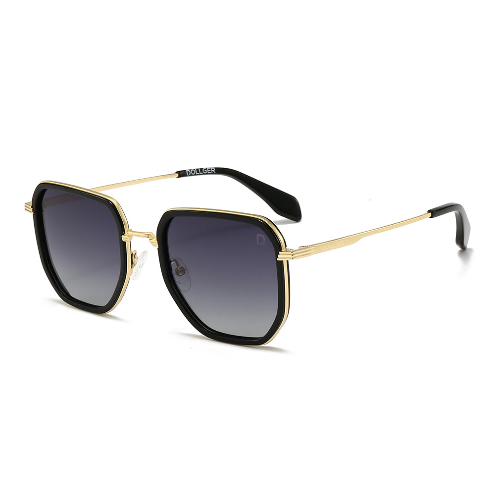 Dollger Retro Polygon Trendy Square Polarized Sunglasses