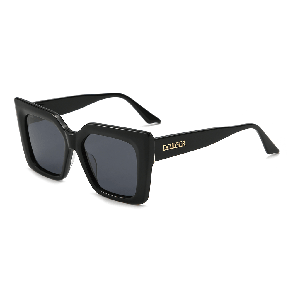 Dollger Elegant Classic Oversized Square Cat Eye Sunglasses